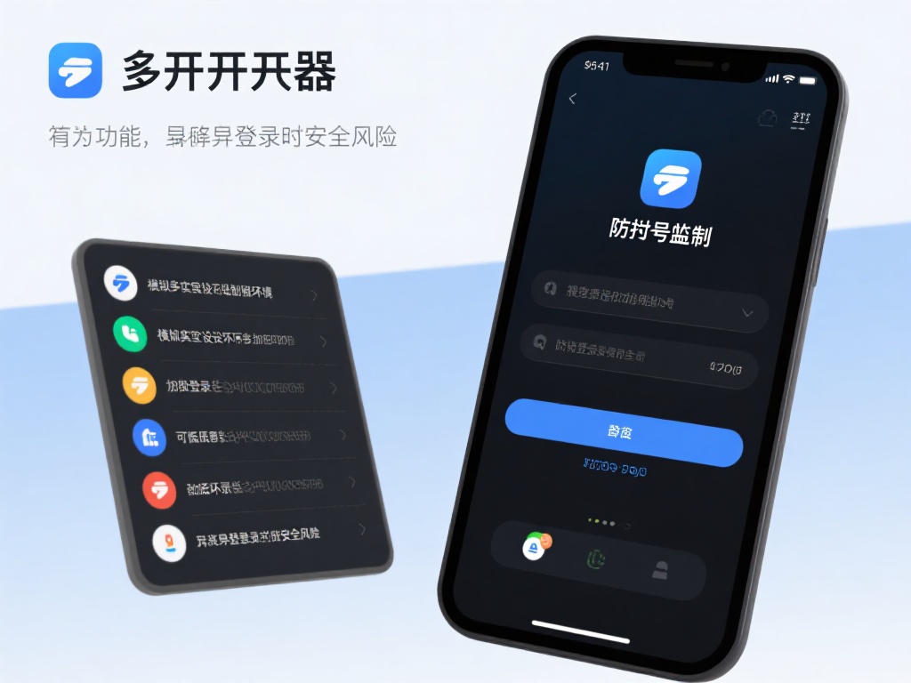 此外，多开器还具备防封号机制，通过模拟真实设备环境