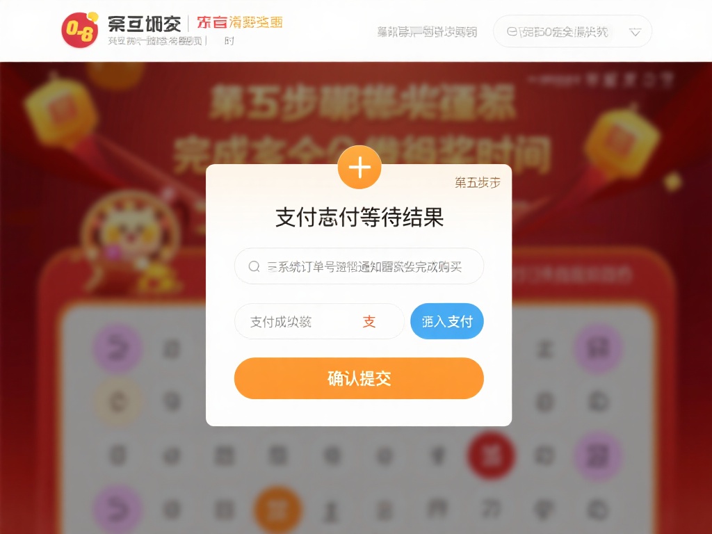 第五步：提交、支付并等待结果
完成号码选择后，点